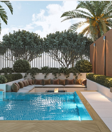 تصميم المسبح على الطراز الحديث