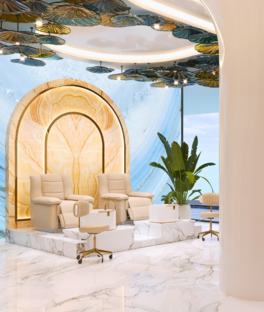 Serenity in Simplicity in Salon Interior Design