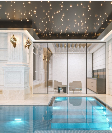 التصميم الداخلي للمسبح