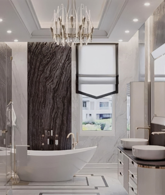 Stylish & Spacious Bathroom Design