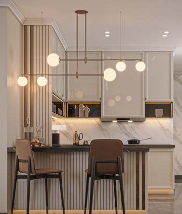 Kitchen Interior  in Neoclassical