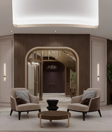 Main entrance Saudi villa