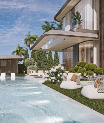 Интерьер бассейна в Дубае