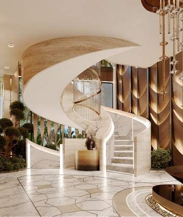 Роскошный дизайн парадного входа