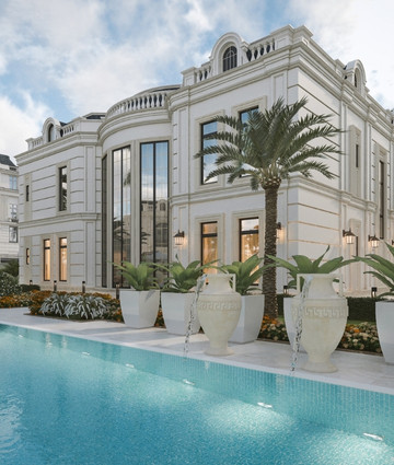 Изысканный дизайн бассейна для дома