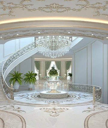 Villa hall entrance interior