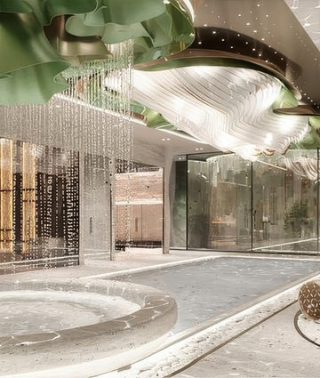 Дизайн крытого бассейна