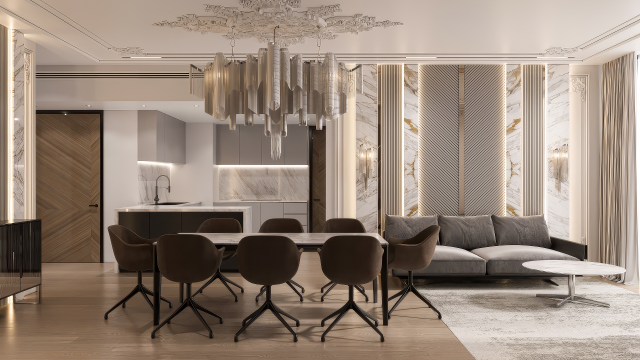 Modern Apartment Project at Address The Beach JBR Dubai | Design & Execution by Antonovich Group