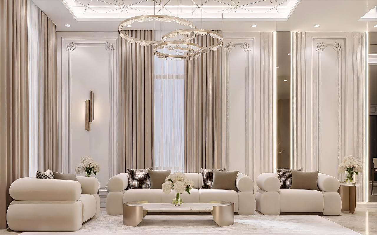 Luxury Living Room in Dubai