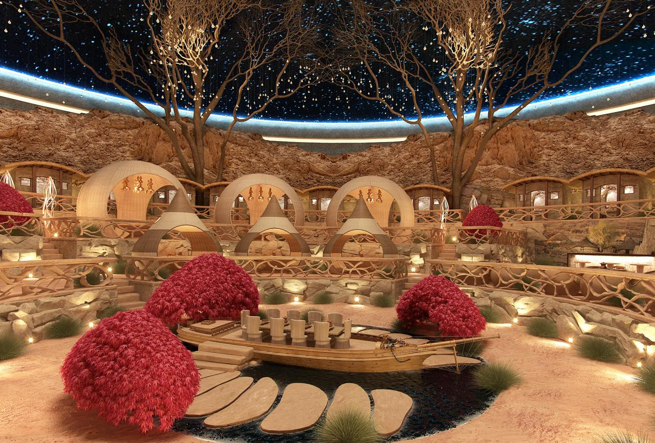 Starry restaurant interior