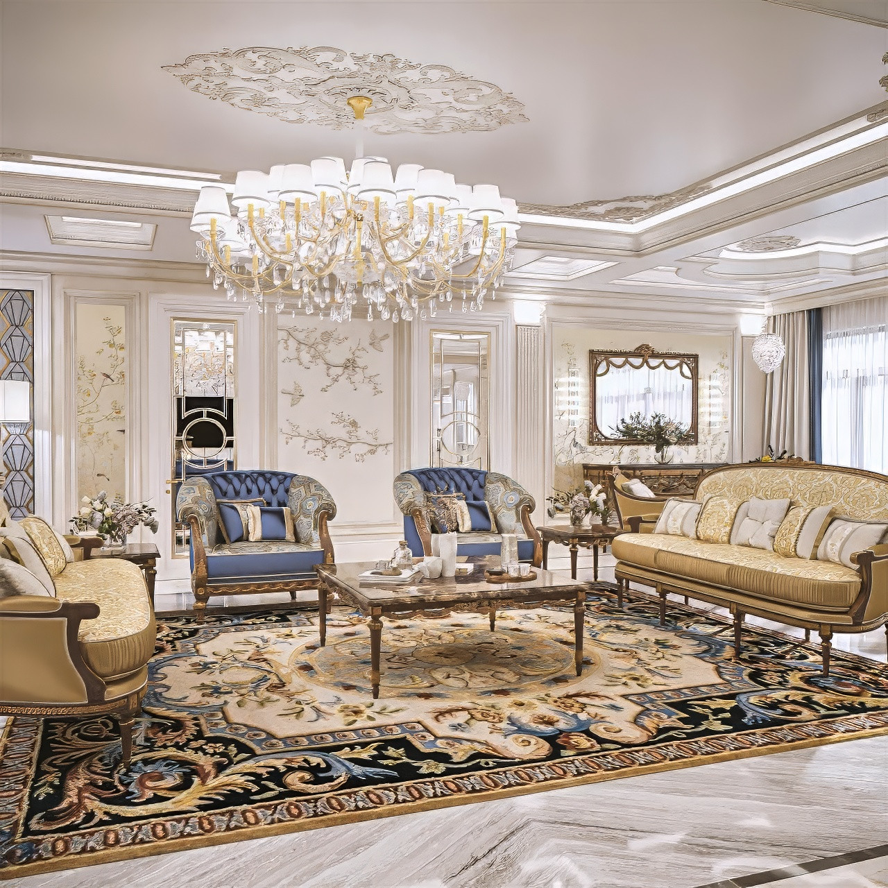 Living Room in a Classic Style