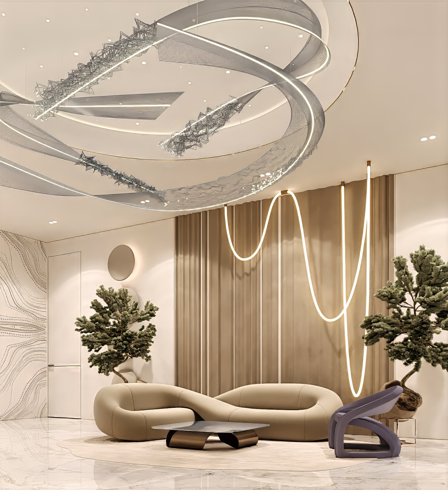 Living Room in Contemporary Style