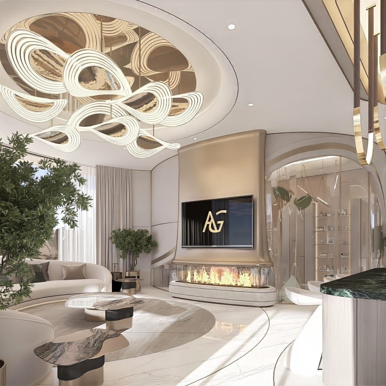 Contemporary Living room