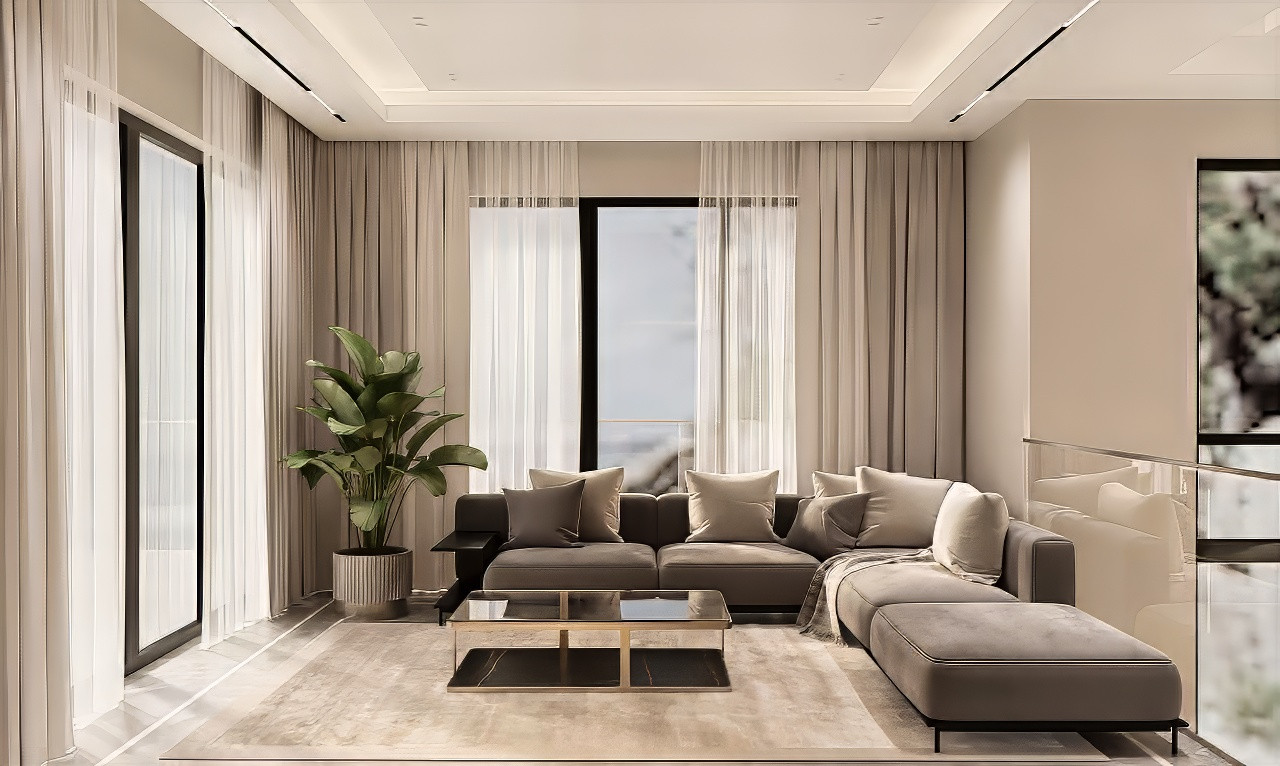 Interior Design Living Room in Qatar