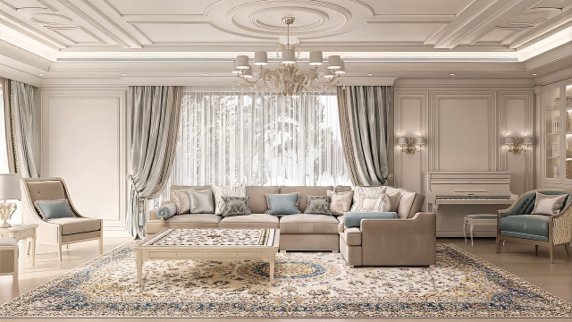 أرقى تصميم داخلي لفيلا في دبي