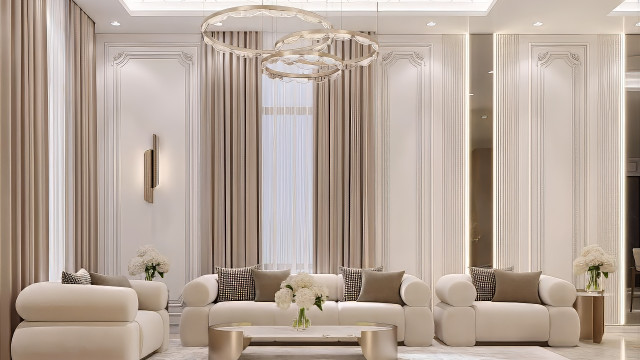 Luxury Living Room in Dubai