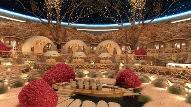 Starry restaurant interior