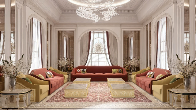 Guest majlis in villa