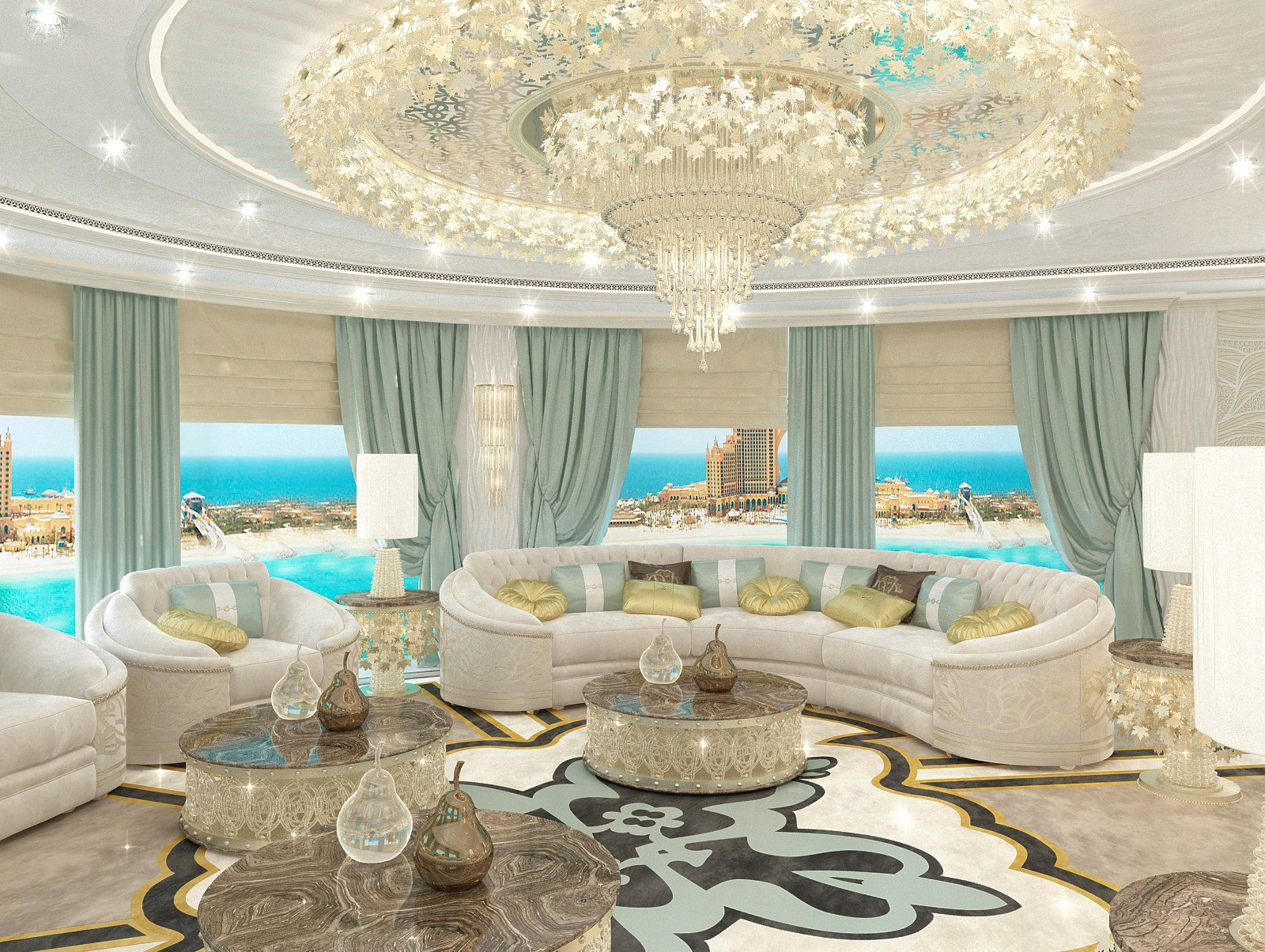 Best exclusive villa interior in Dubai - Palm Private Villa
