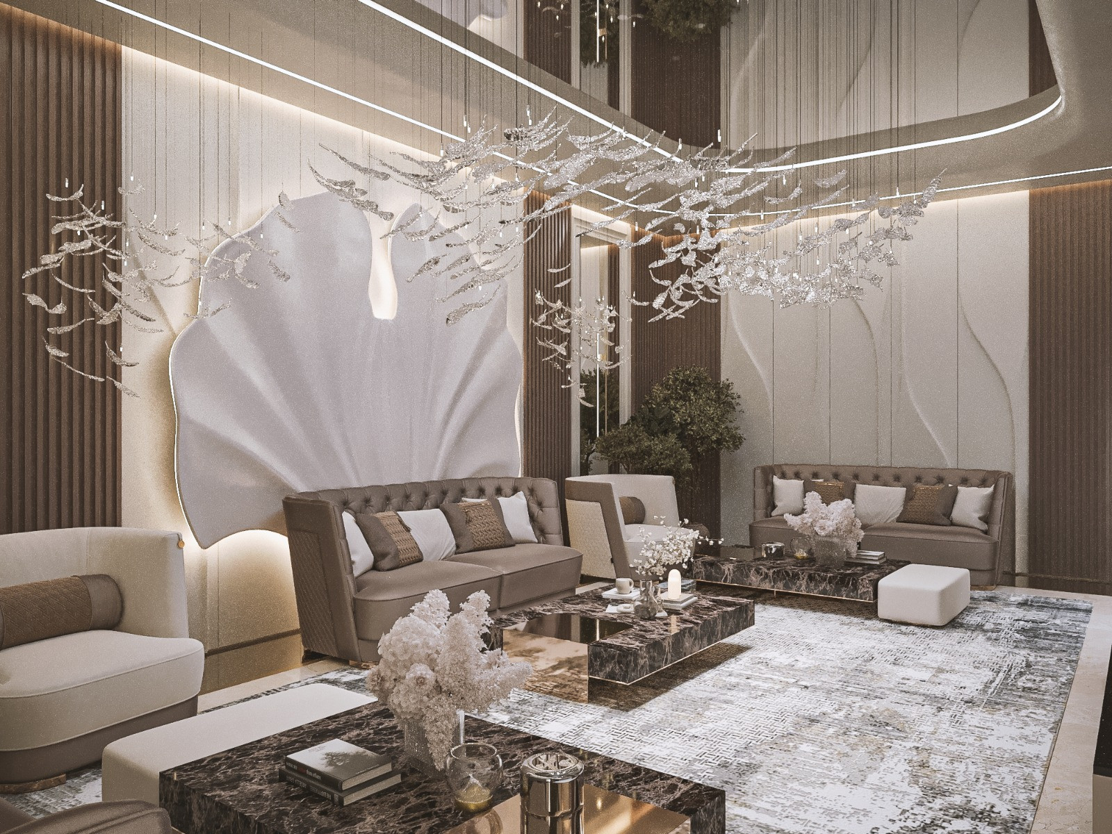 Elegant villa interior