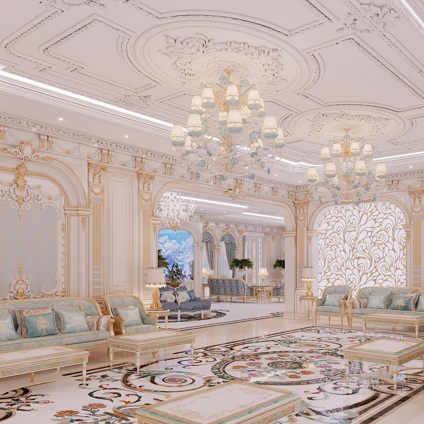 Royal Arabic Interior House Design Dubai