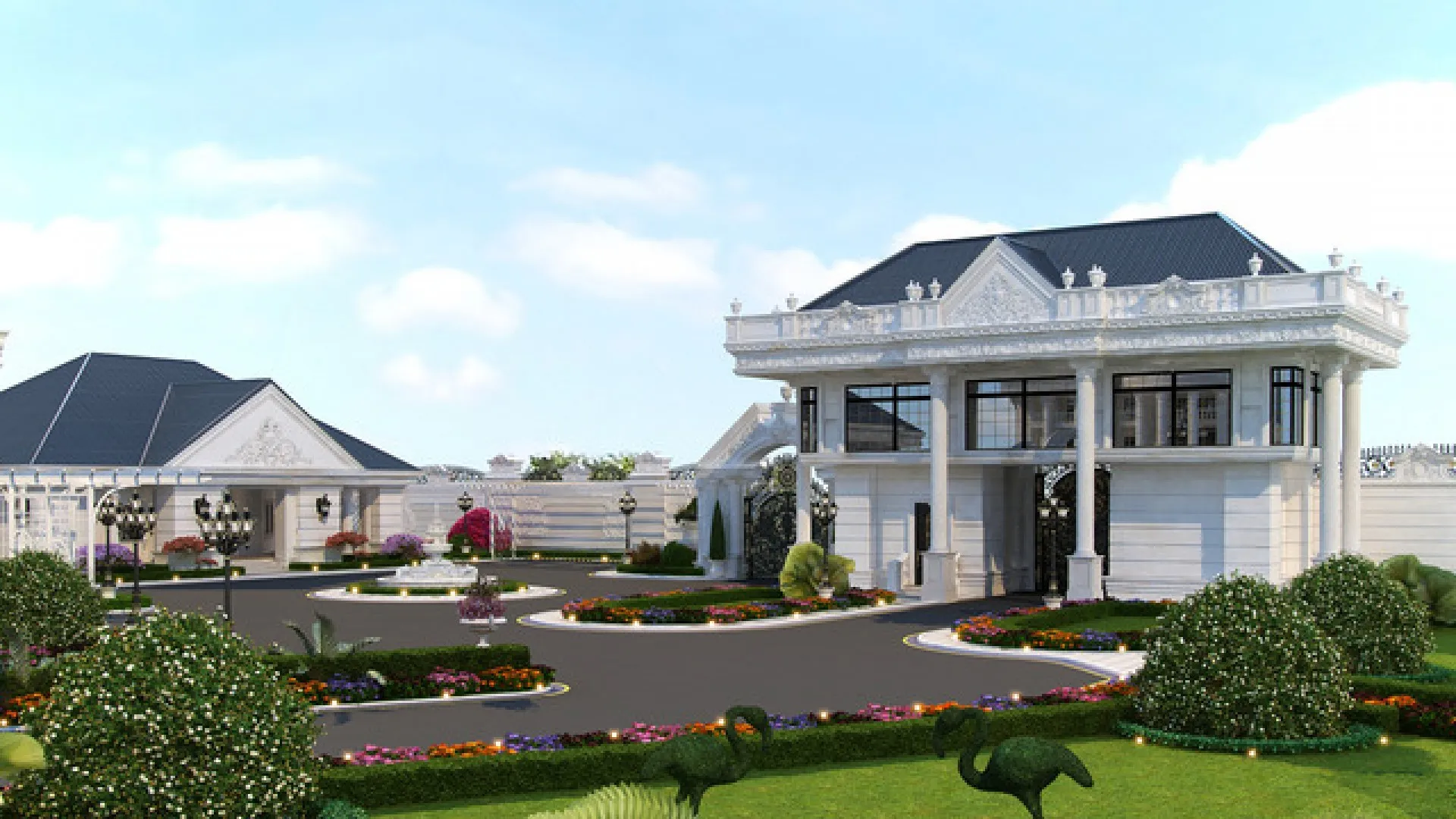 عرض فخم لتصميم الواجهات الخارجية في نيجيريا