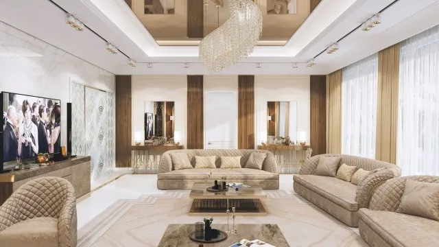 أفكار تصميم غرفة المعيشة الأنيقة والعصرية