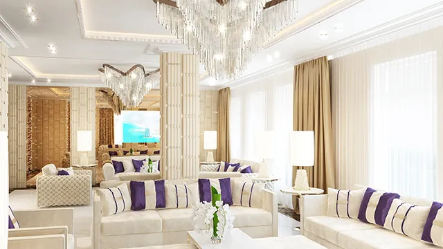 دليل غرفة المعيشة الأنيقة والراقية