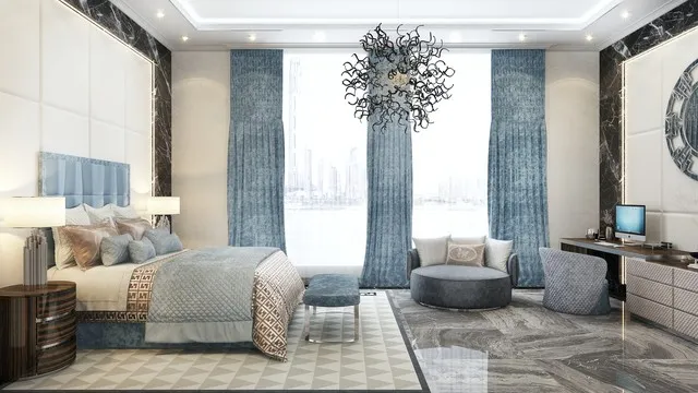 تصاميم غرف نوم مودرن دبي