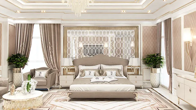 تصاميم غرف نوم نسائية فاخرة وأنيقة