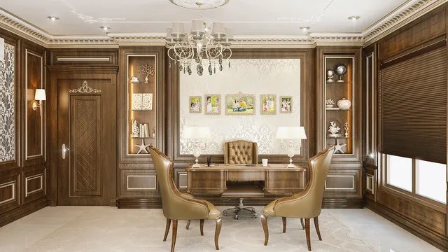 Элегантные и вне времени идеи дизайна домашнего кабинета в Дубае