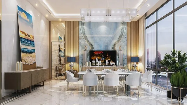 ارتقِ بتجربة تناولك: إتقان تصميم غرفة طعام معاصر