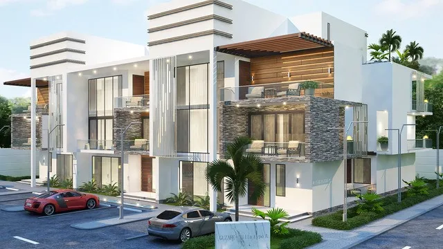 تصميم واجهات نيجيرية معاصرة للفراغ الخارجي