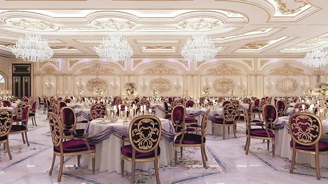 Вершина роскоши: самый экстравагантный свадебный зал