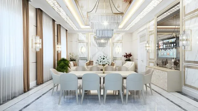 Изысканный современный дизайн столовых в Дубае