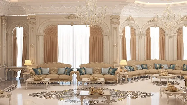 Роскошные идеи интерьера маджлиса для арабского оазиса