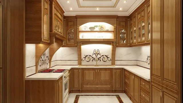 Элегантный классический дизайн маленькой кухни