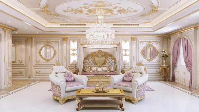 الطراز الكلاسيكي الفاخر في التصميم الداخلي الهندي