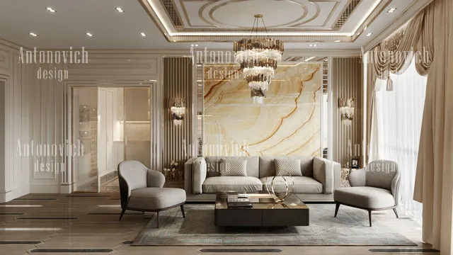 تصميم داخلي فاخر لشقق بالم