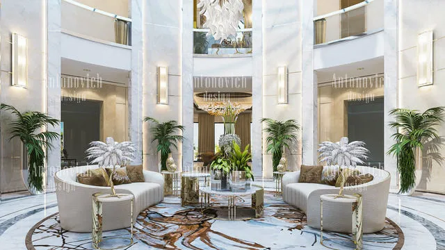 تصميم داخلي لفيلا فاخرة متكاملة في دبي