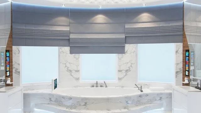 Антонович Дизайн — Мраморная ванная: элегантный современный интерьер