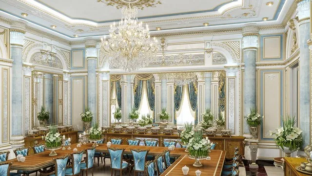 Идеи дизайна королевской столовой для торжественной атмосферы