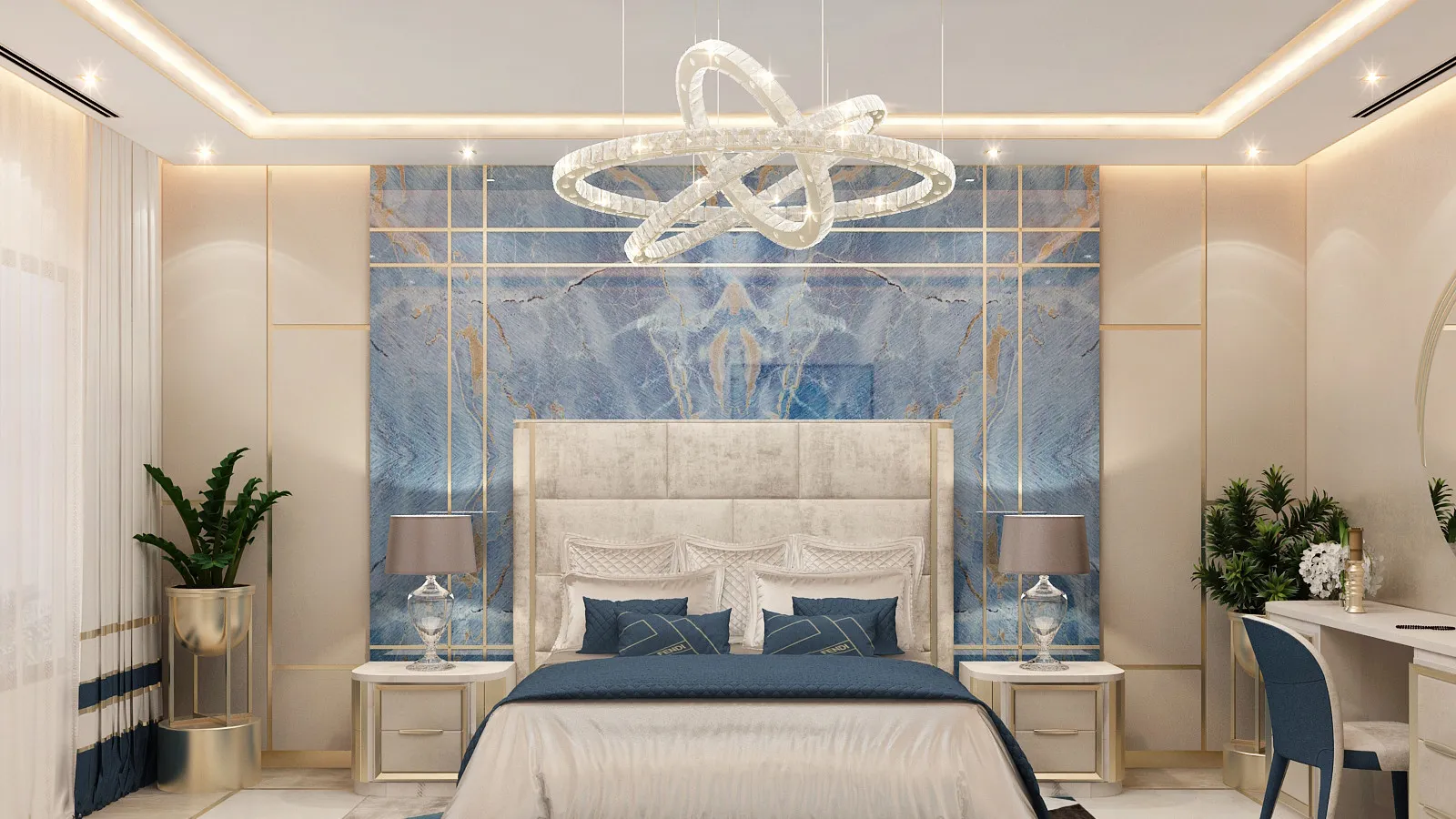 Элегантные и роскошные современные дизайны спальни