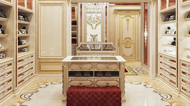 Роскошные гардеробные — мечта, ставшая реальностью