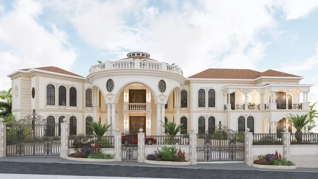 Элегантные и вечные классические экстерьеры загородных домов