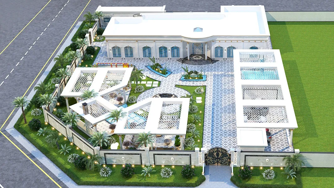 Экстерьер величественного особняка — роскошь в каждой детали