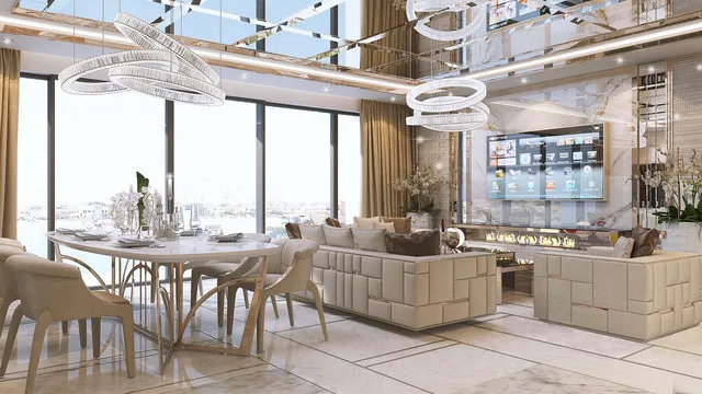 Объединение гостиной и столовой: как создать роскошный и функциональный интерьер