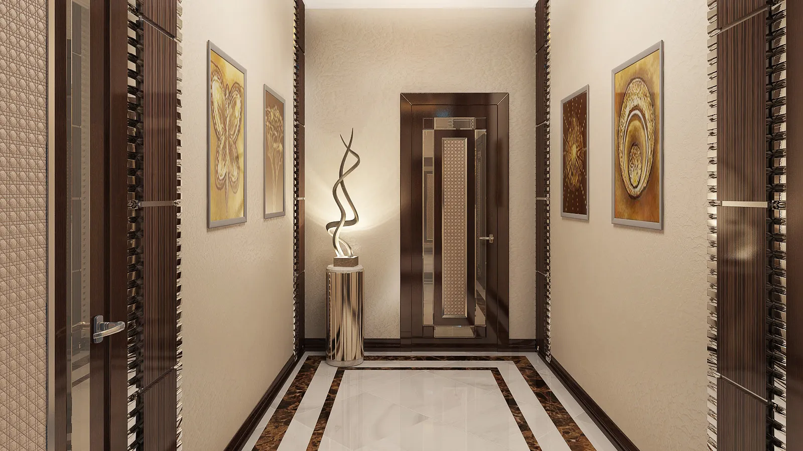 Инновационный и художественный дизайн дверей для современных домов