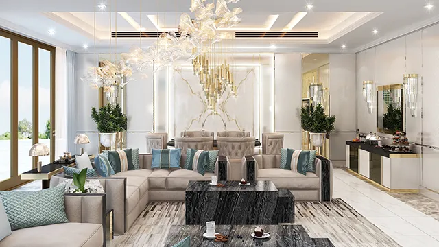 أفكار مبتكرة لتصميم غرفة المعيشة لمظهر منزلي مبهر