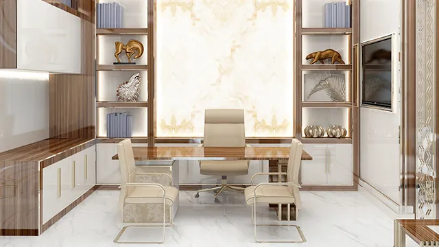 أفكار مبتكرة لتصميم مكتب منزلي مودرن وأنيق